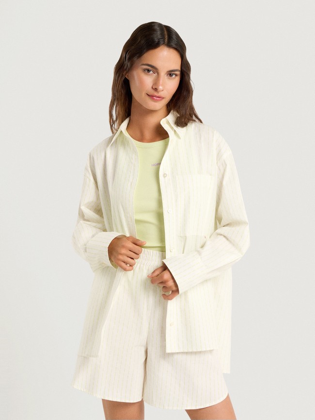 Short Hoff Logo Hoff Hawaii Mujer Blancas | EOIZ-04186