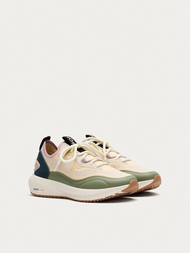 Zapatillas Hoff Beat Mujer Beige Verde | LPQT-70568