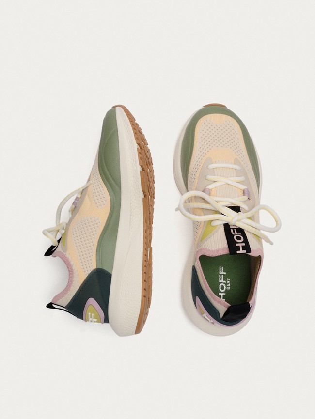 Zapatillas Hoff Beat Mujer Beige Verde | LPQT-70568