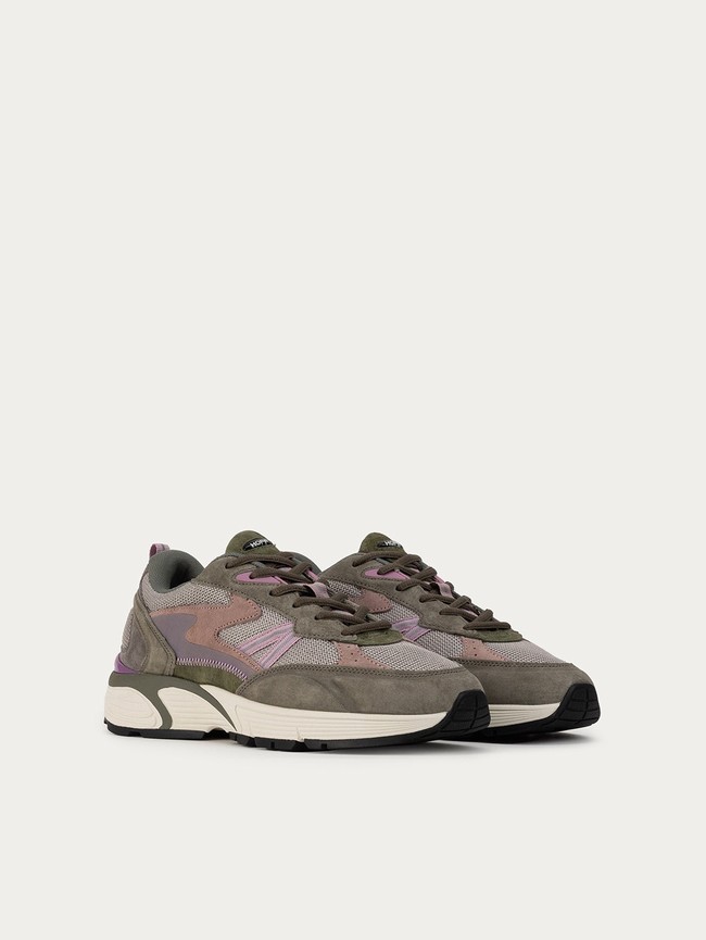 Zapatillas Hoff Dakota Mujer Verde Rosas Gris | XKVO-49682