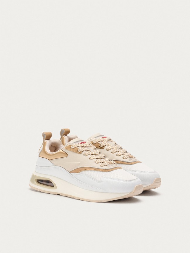 Zapatillas Hoff Evolution Mujer Blancas Beige | NBZA-56948