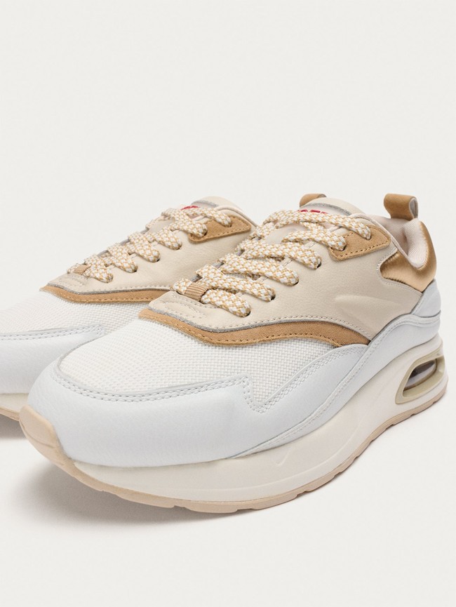 Zapatillas Hoff Evolution Mujer Blancas Beige | NBZA-56948