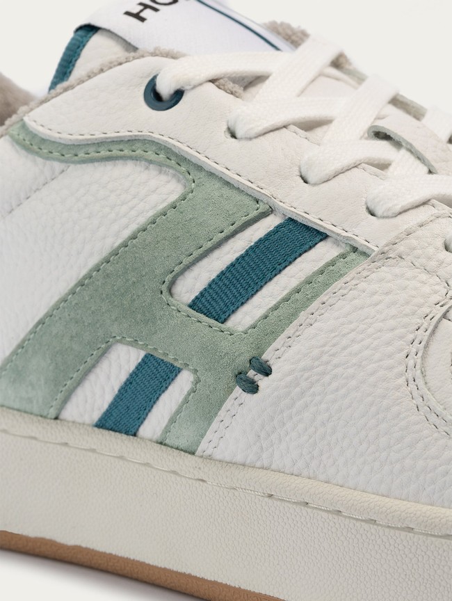 Zapatillas Hoff Long Beach Hombre Blancas Azules | LBGY-86905