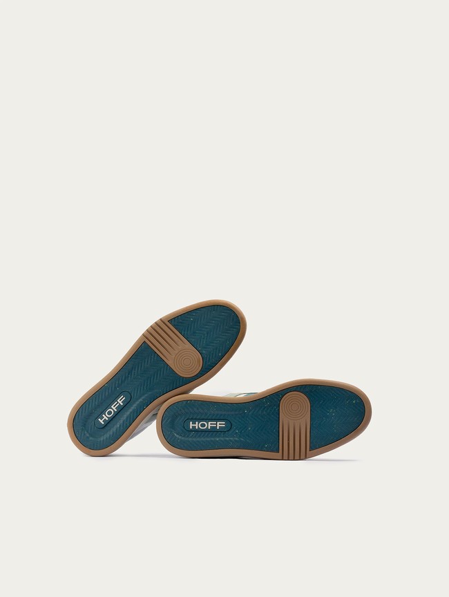 Zapatillas Hoff Long Beach Hombre Blancas Azules | LBGY-86905