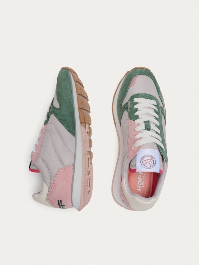 Zapatillas Hoff Syracuse Mujer Verde Rosas Gris | NROH-09736
