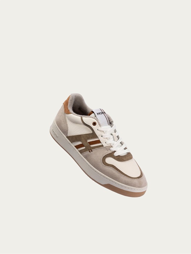 Zapatillas Hoff Trocadero Hombre Gris Blancas | IPEM-42371